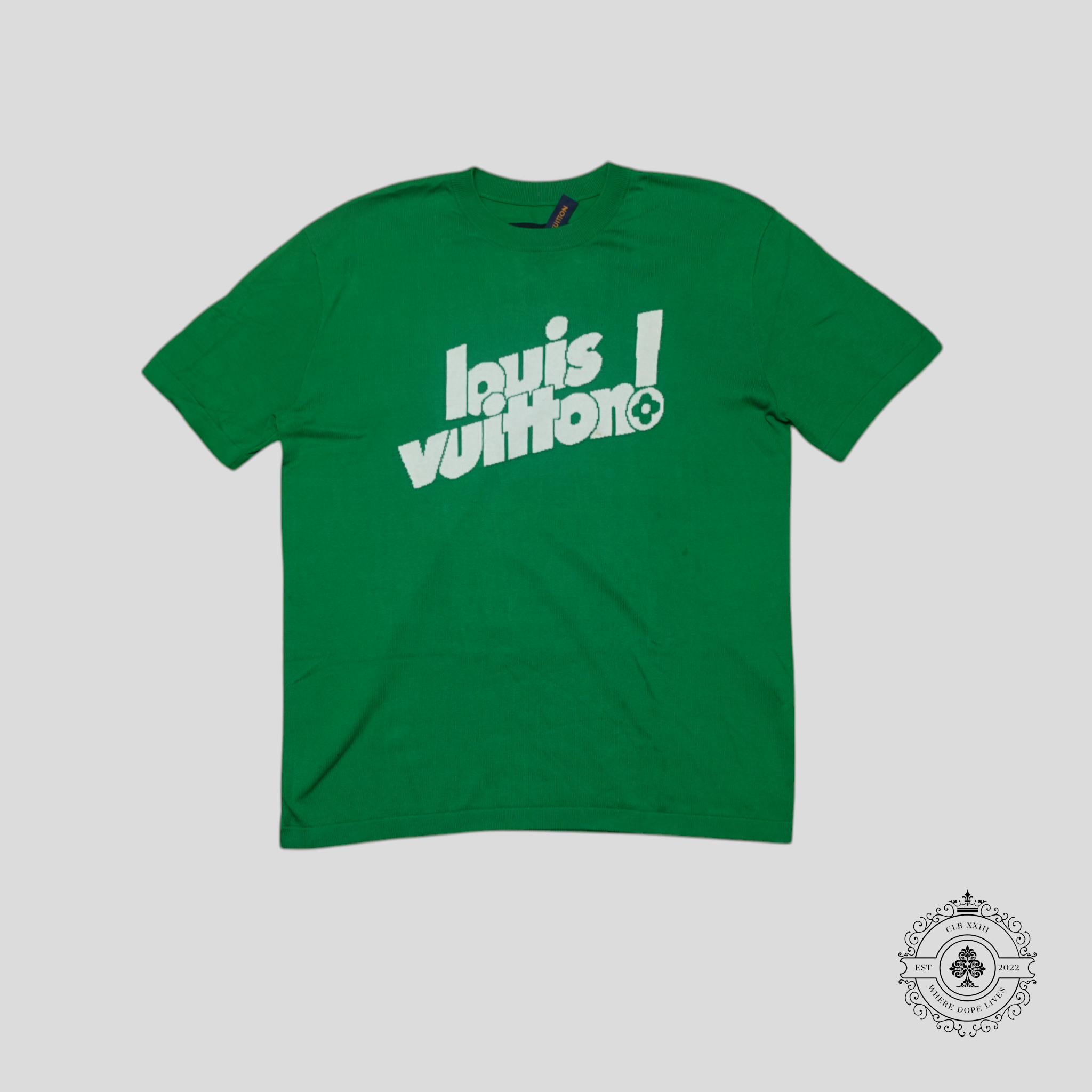 Louis Vuitton Knit Short Sleeve Shirt in Green