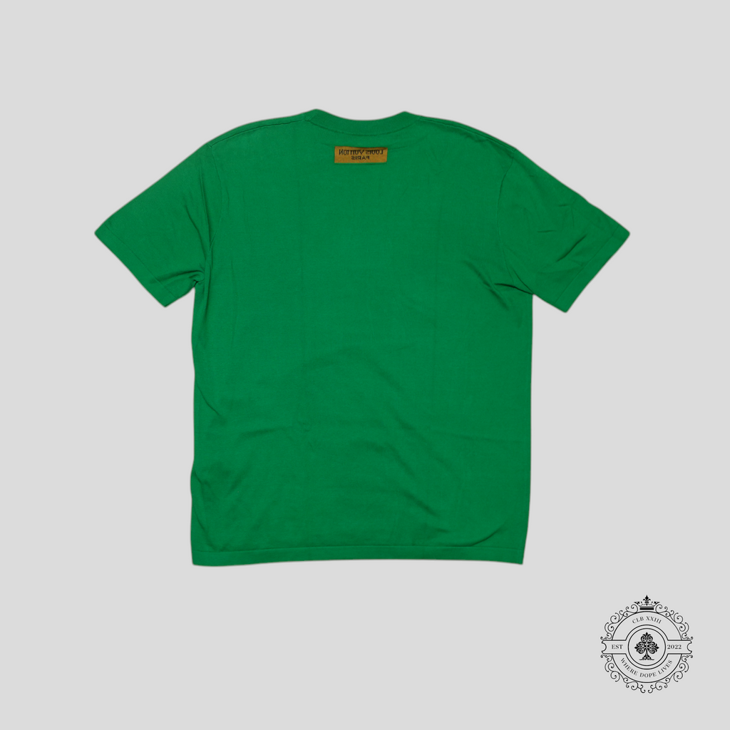 Louis Vuitton Knit Short Sleeve Shirt in Green