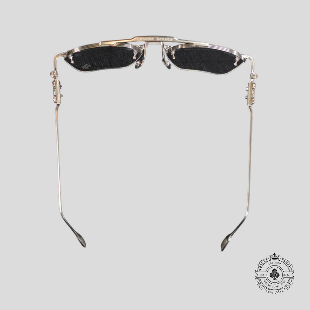 Chrome Hearts Fluid Glasses in Silver