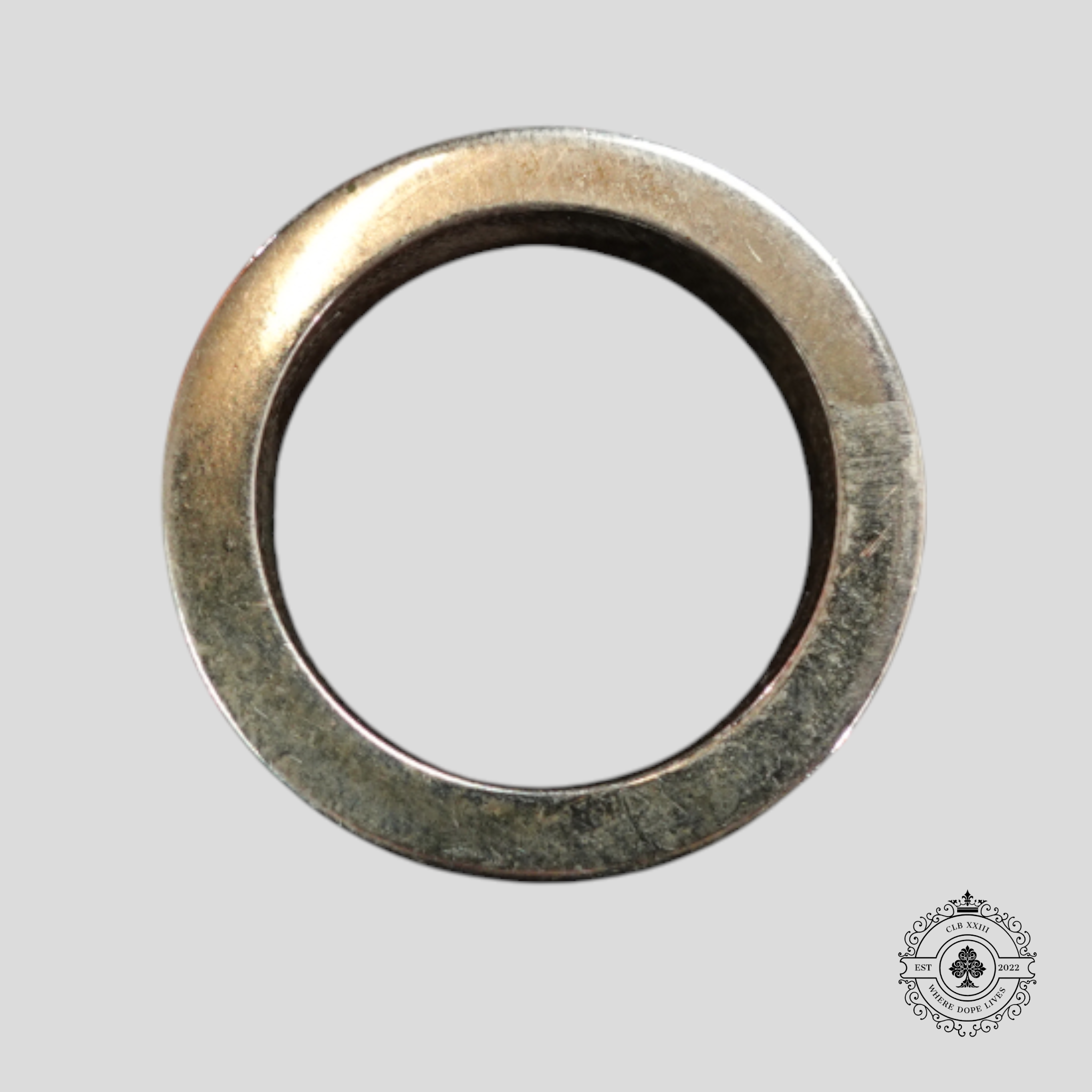 Chrome Hearts Mini Plus Band Ring in Silver