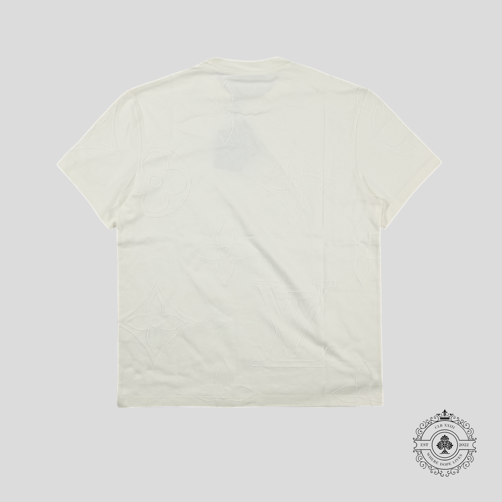 Louis Vuitton Monogram Macro Embroidered Jacquard T-Shirt in White