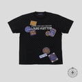 Louis Vuitton Damier Graphic Signature Short Sleeve Crewneck in Black
