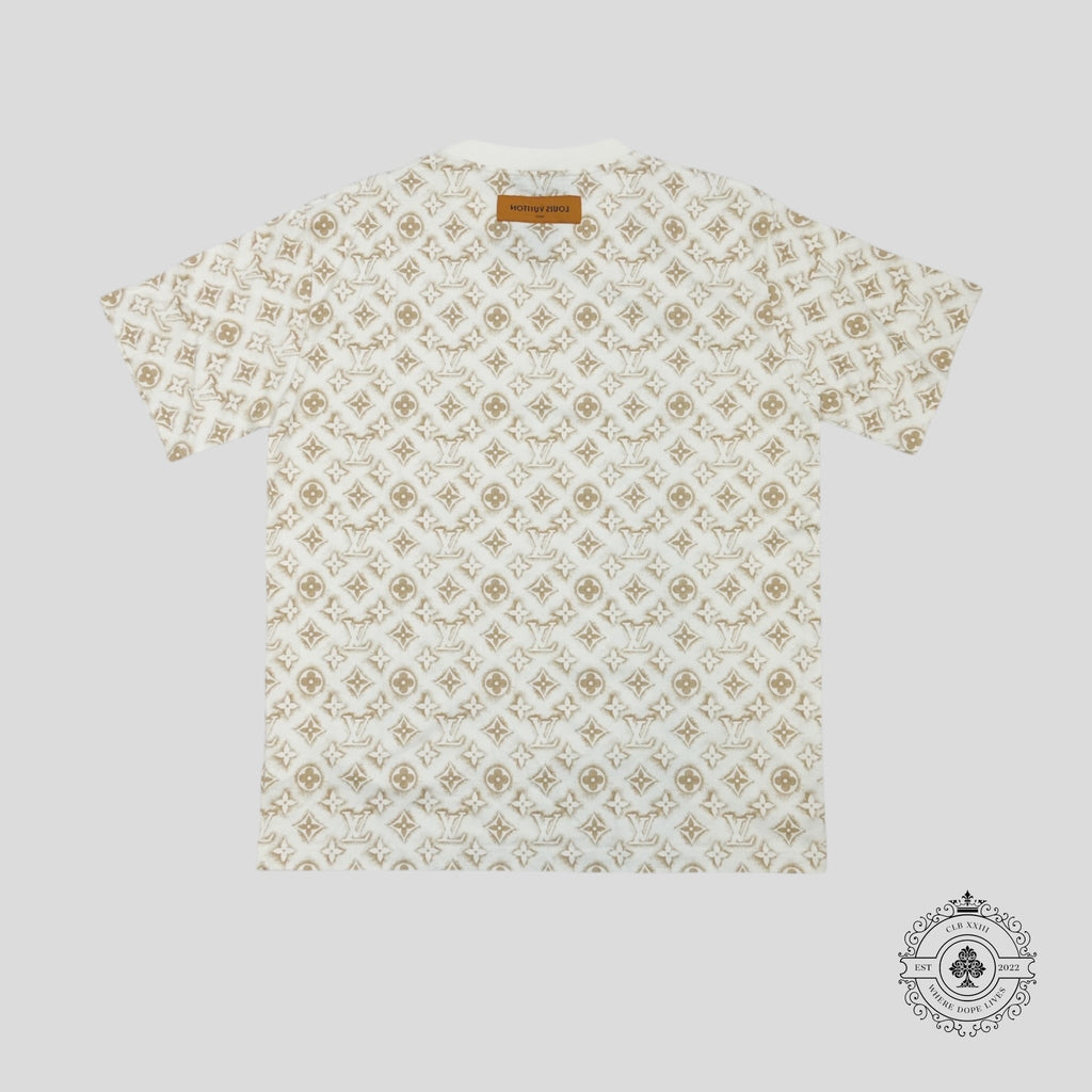 Louis Vuitton Monogram Sand Tee in White/Beige