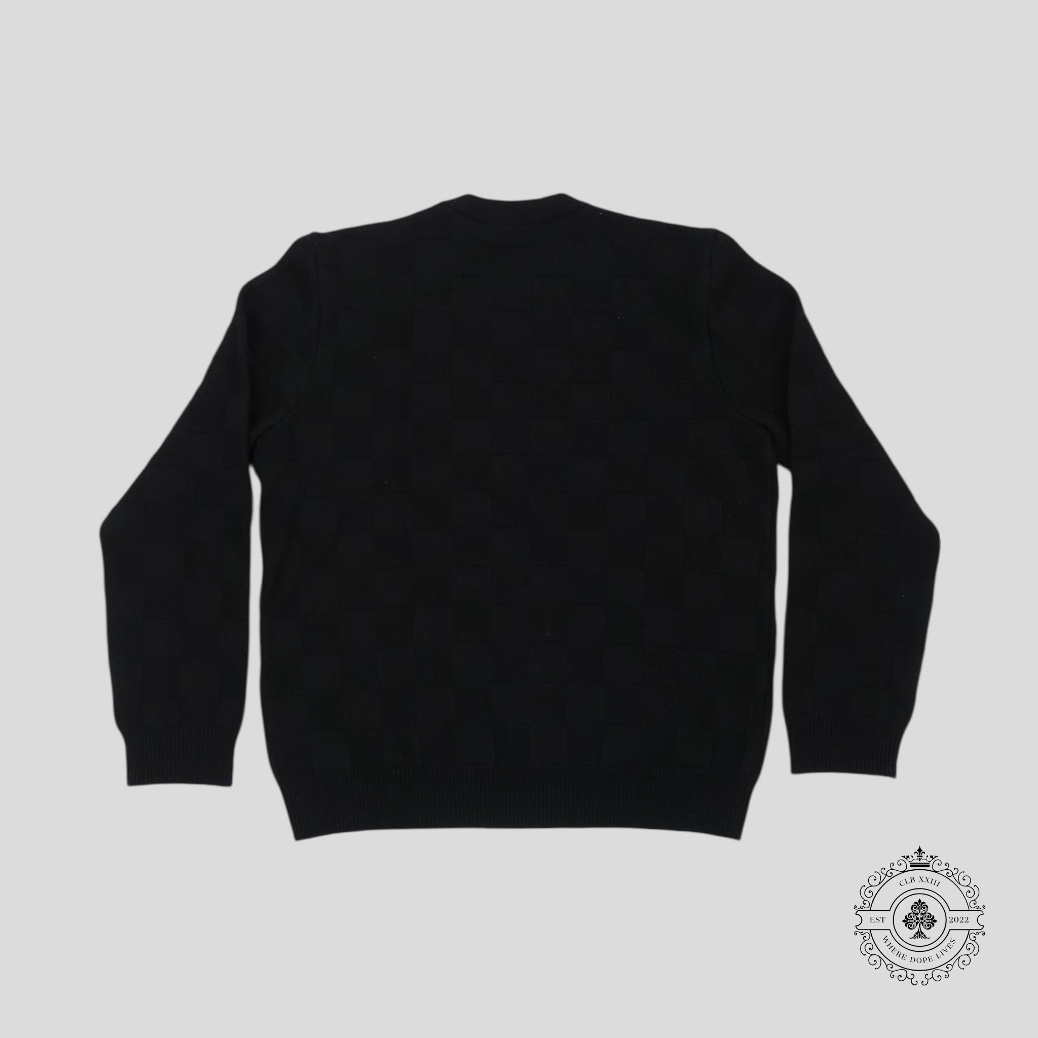 Louis Vuitton Damier Pearl Embroidered Pullover in Black