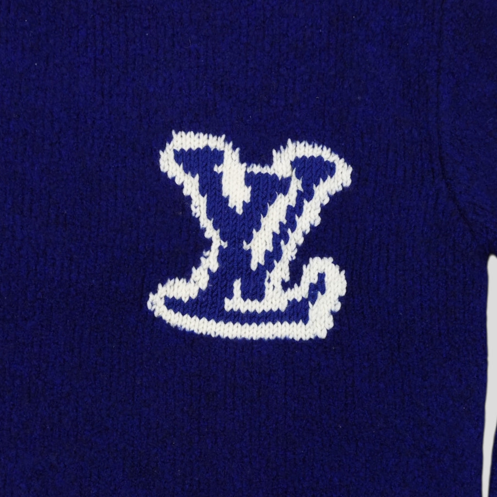 Louis Vuitton LV Jacquard Sweater in Royal Blue