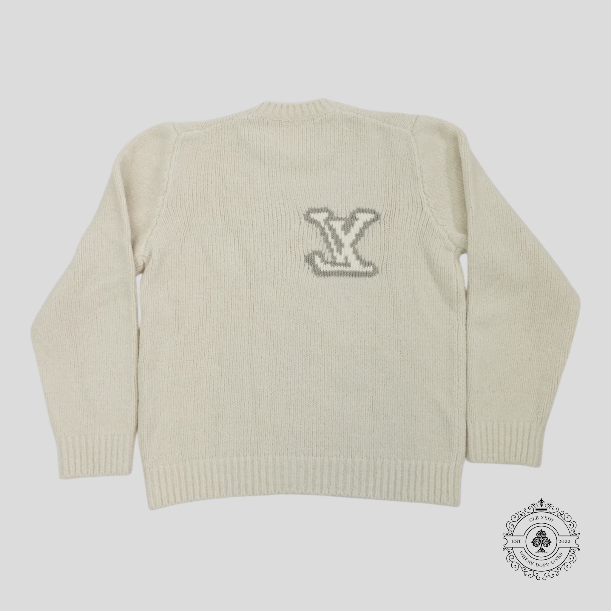 Louis Vuitton LV Jacquard Sweater in Cream