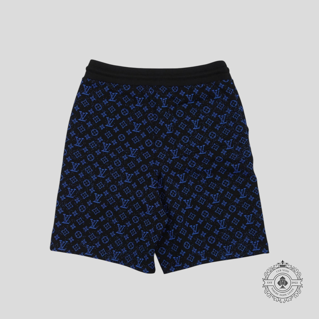 Louis Vuitton Monogram Technical Shorts in Black/Blue