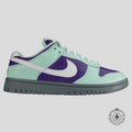 Nike Dunk Low By You in Mint/Purple