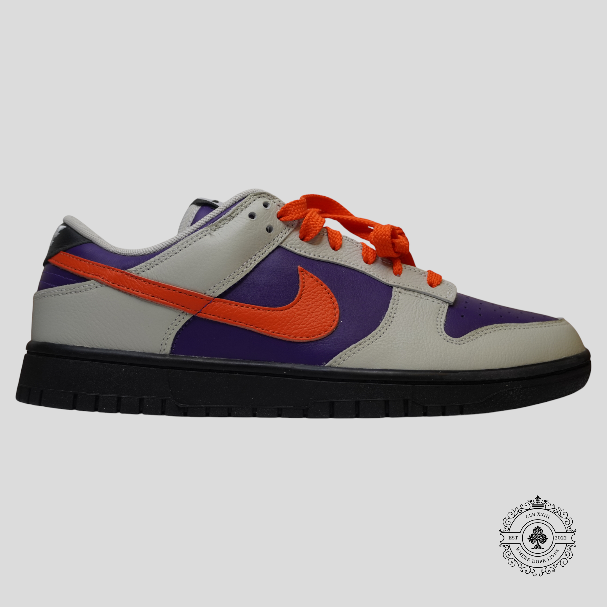 Nike Dunk Low By You in Grey/Purple/Coral