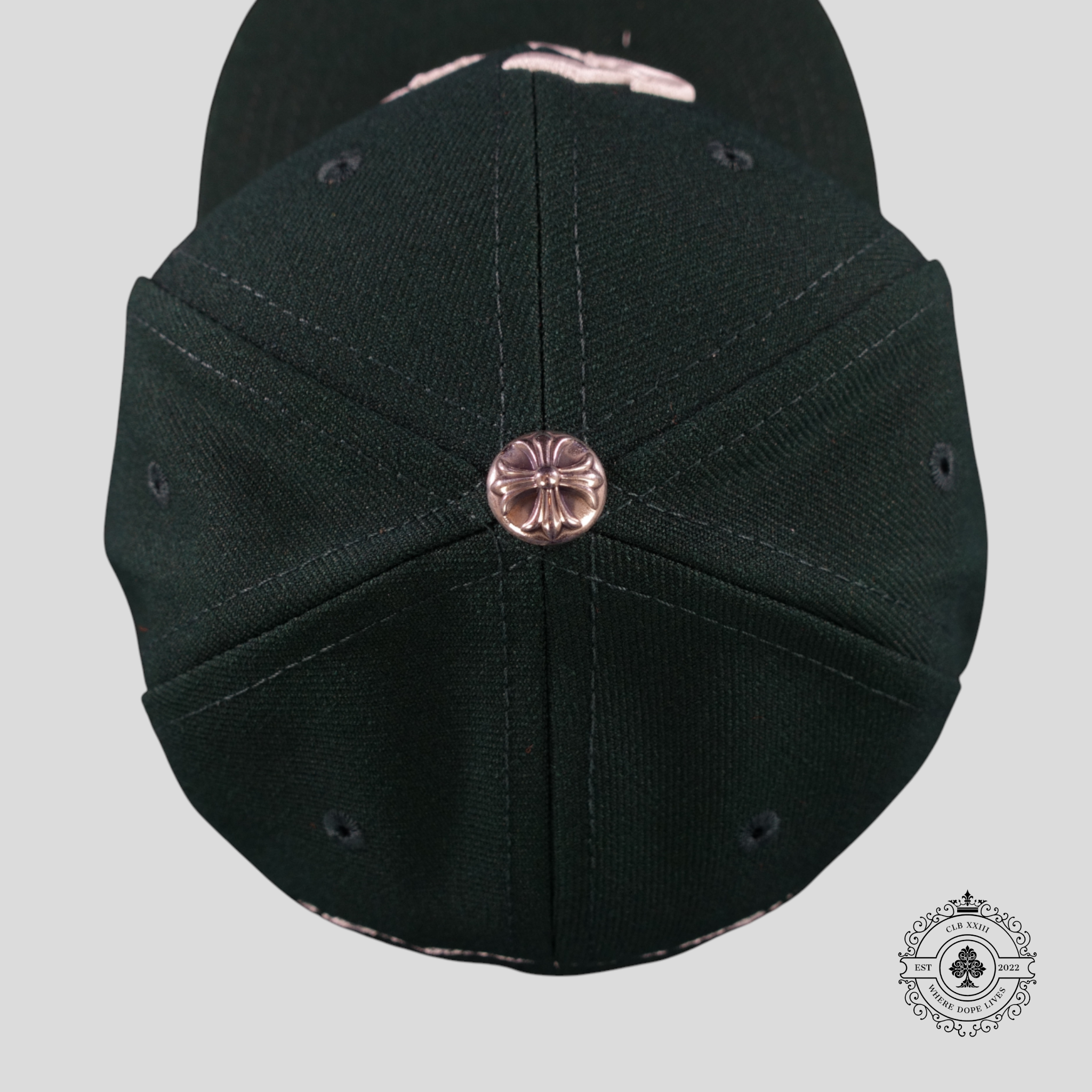 Chrome Hearts CH Embroidered Hat in Forest Green