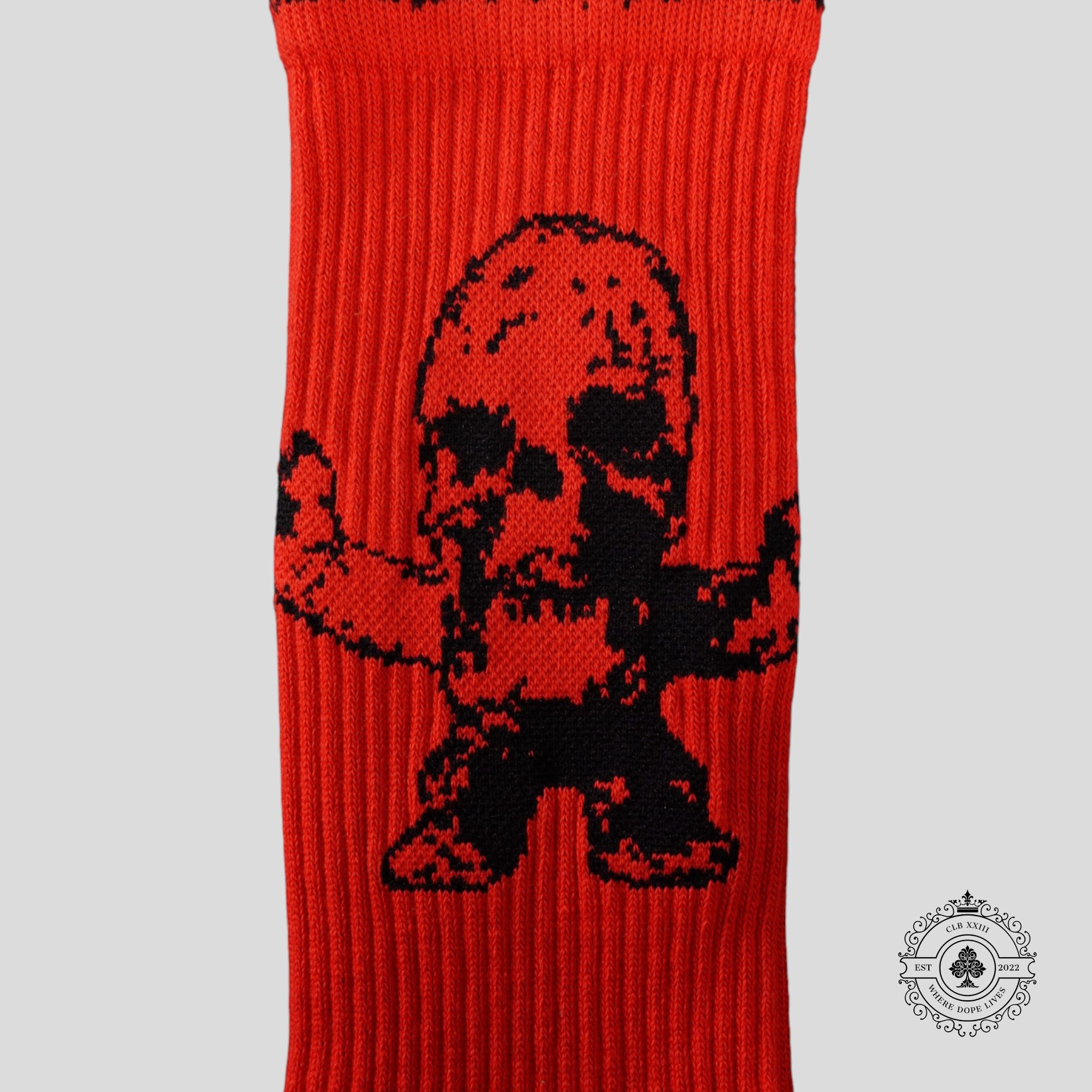 Chrome Hearts Foti Socks in Red