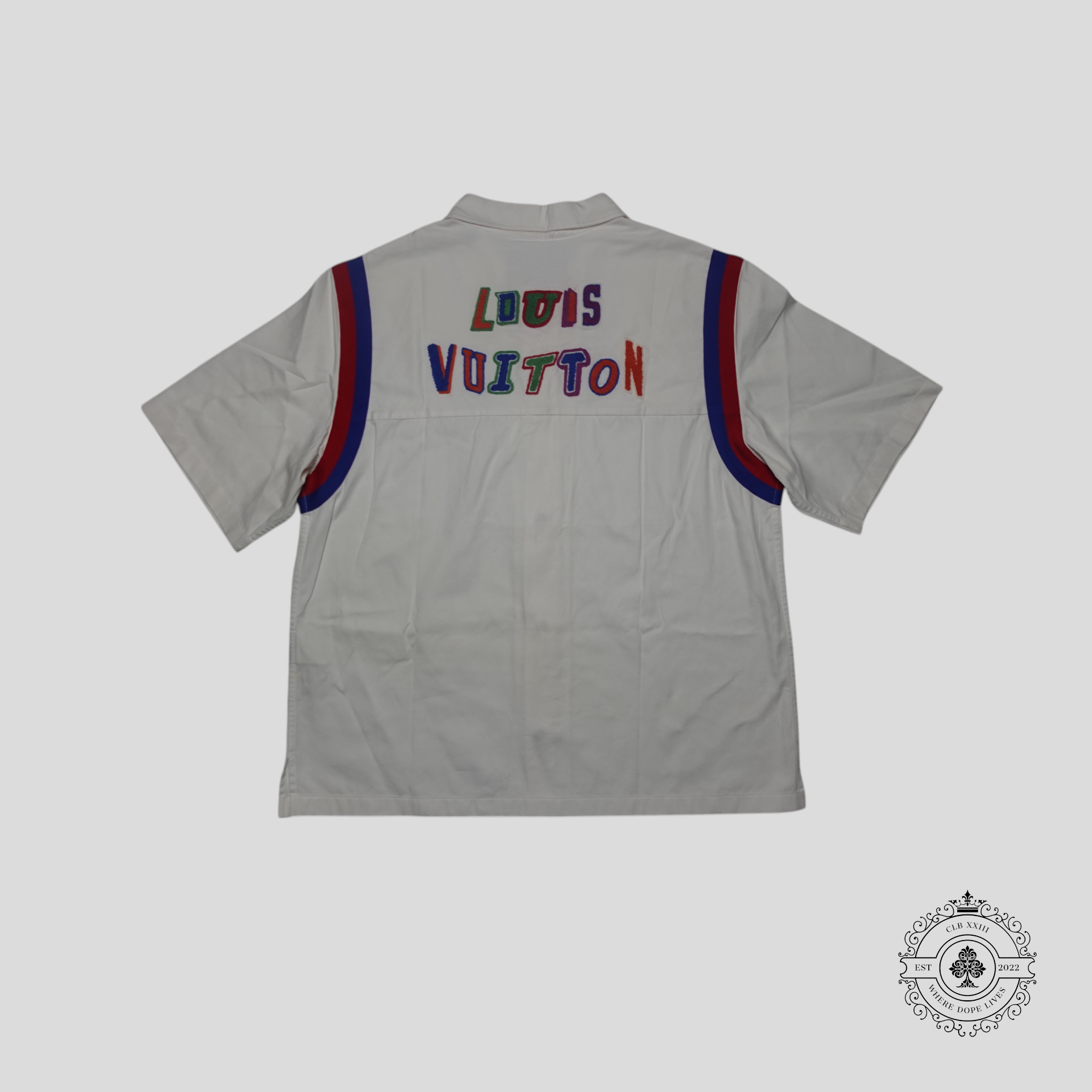 Louis Vuitton X NBA Patched Button Up in White