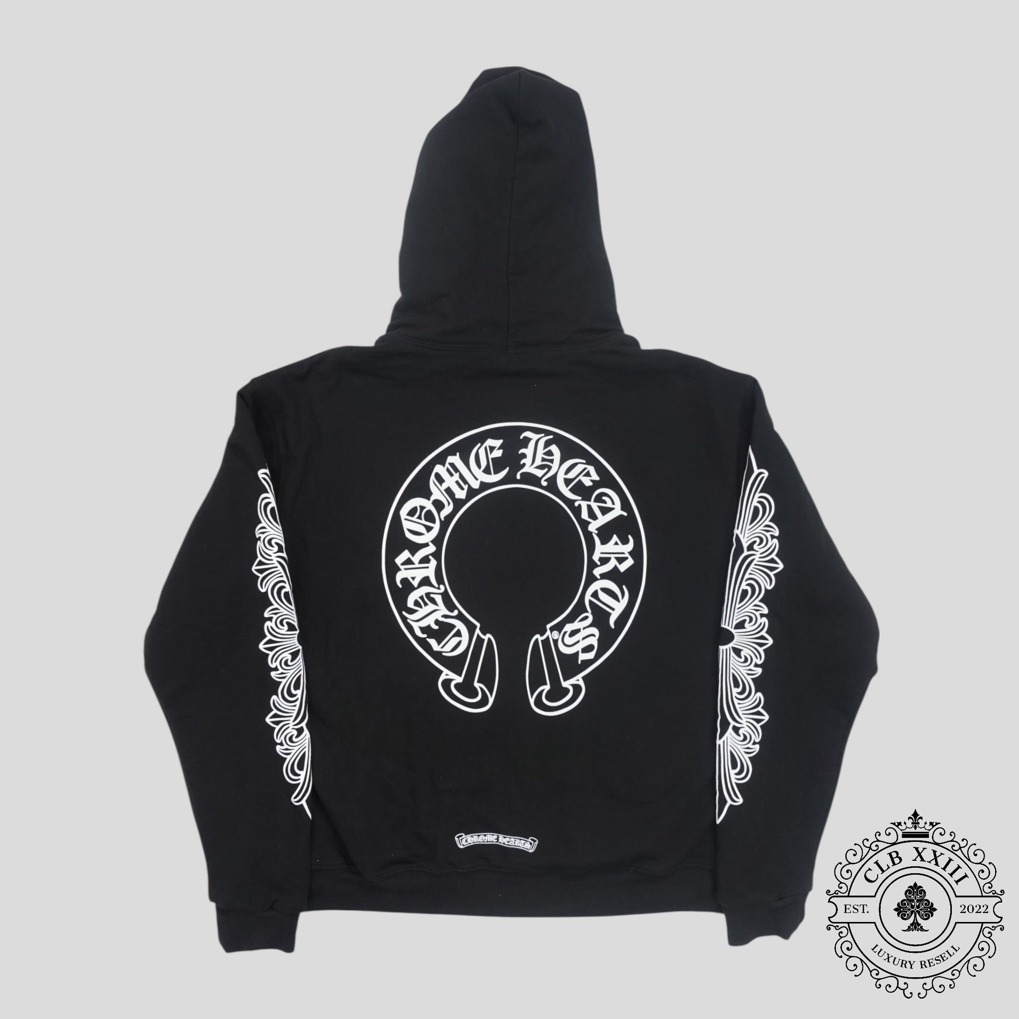 Chrome Hearts Thermal Lined Horseshoe Zip Up Hoodie
