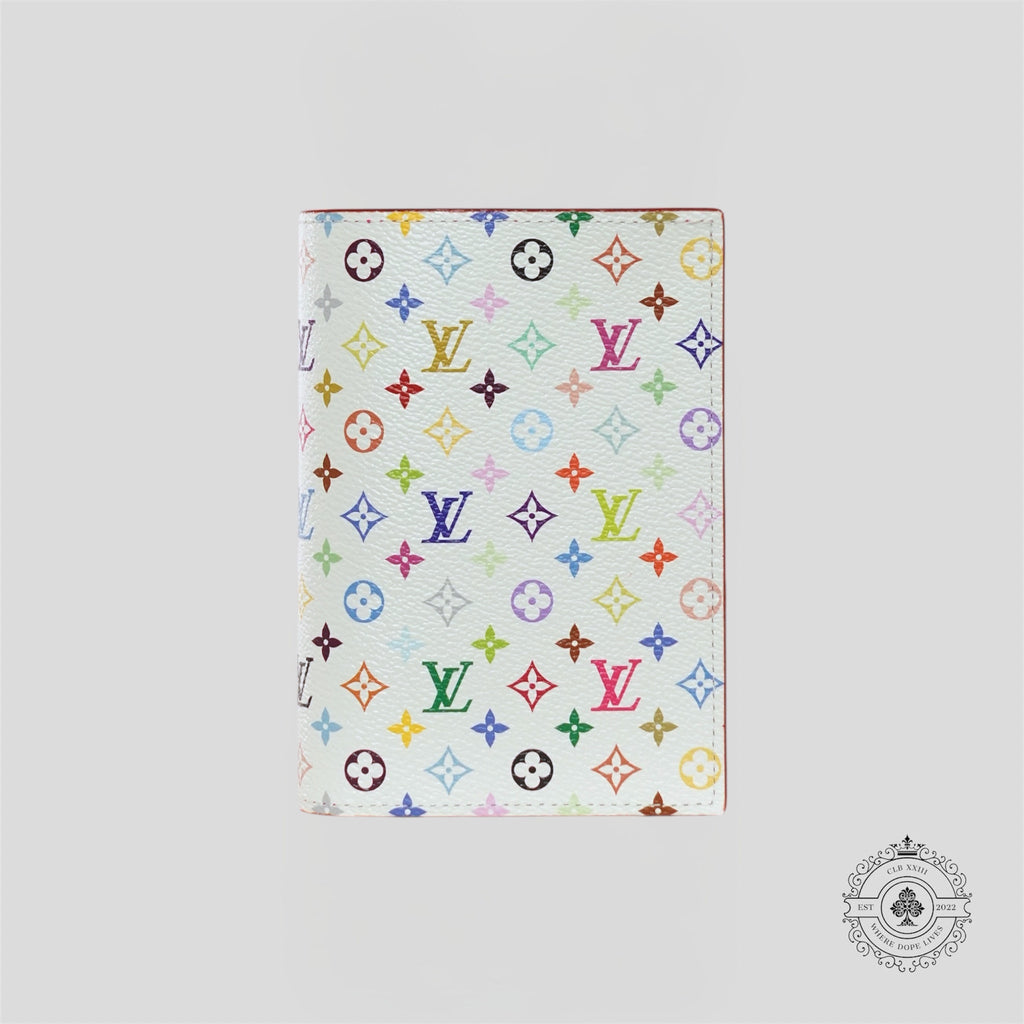 Louis Vuitton x Takashi Murakami Passport Cover in White