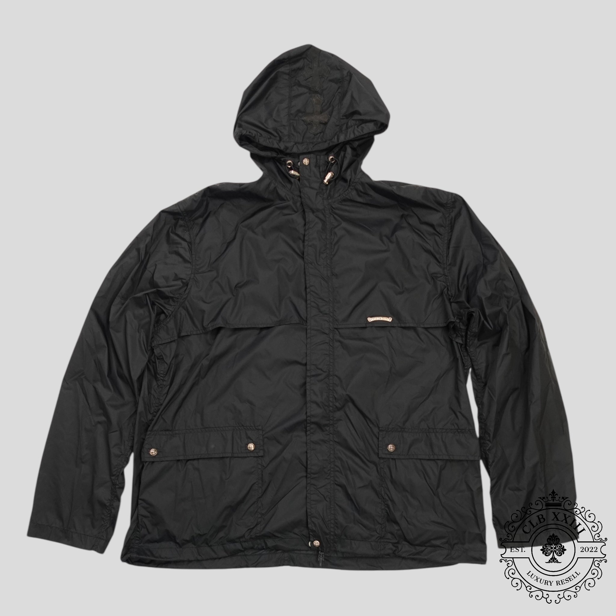 Chrome Hearts Nylon Windbreaker in Black