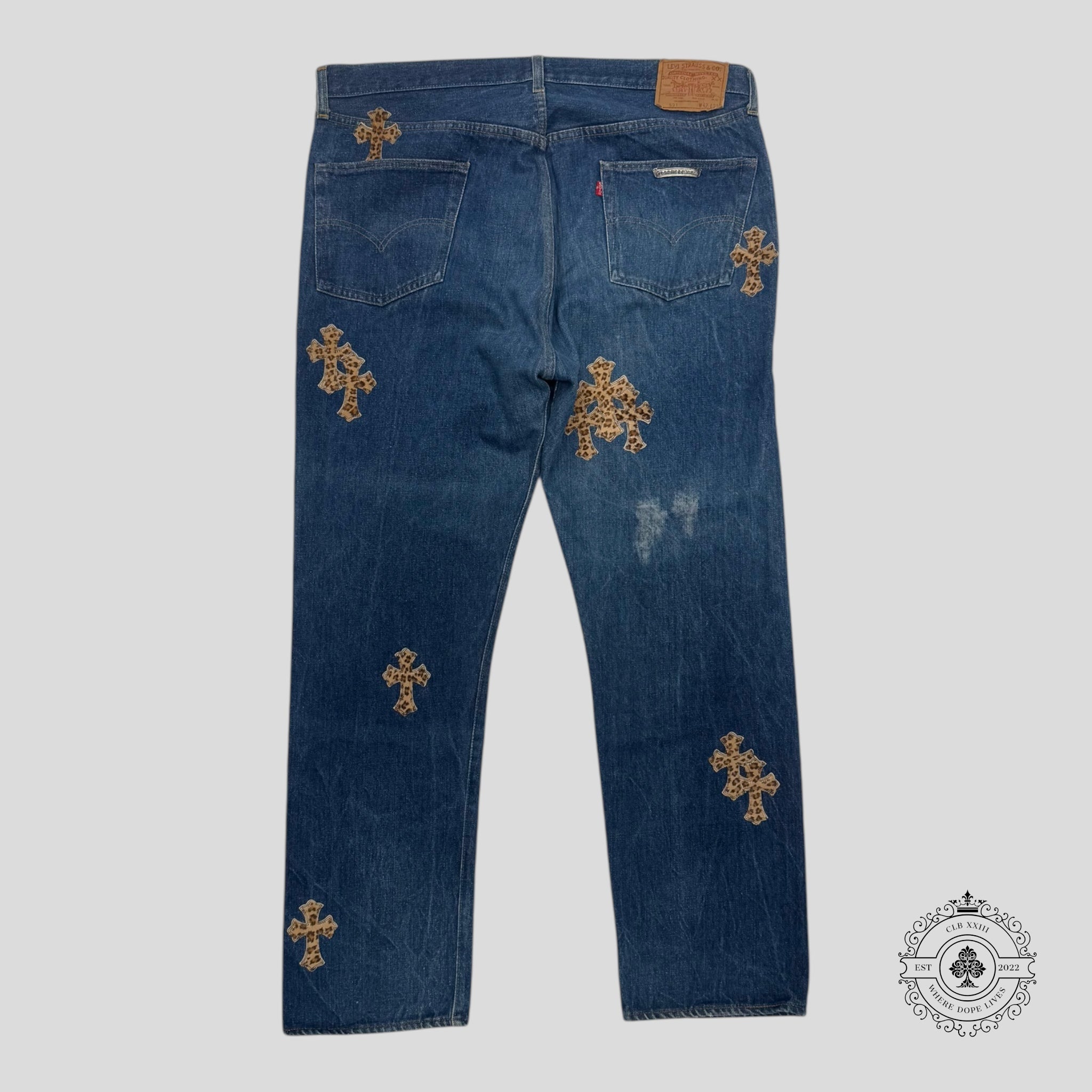 Chrome Hearts Levis Cross Patch Jeans