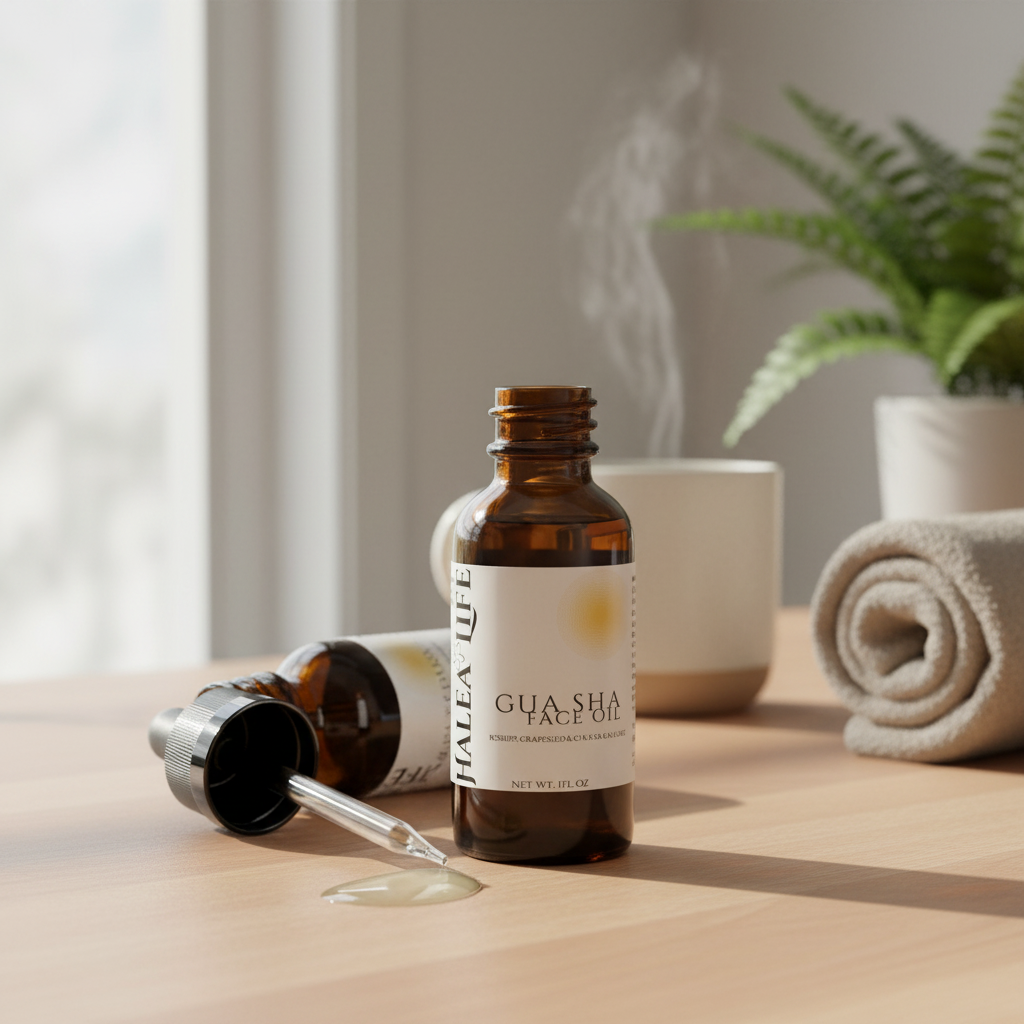 Gua Sha Face Oil - Rosehip, Camellia & Vitamin E