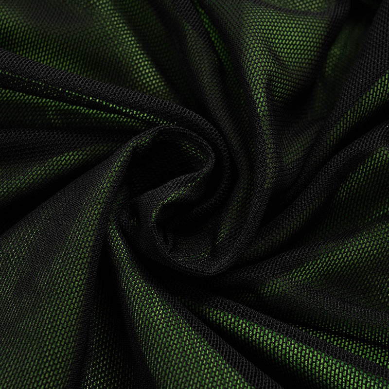 Robe Courte Moulante en Maille Verte à Bretelles Fines et Lacets Froncée Coupe Slim pour Femme