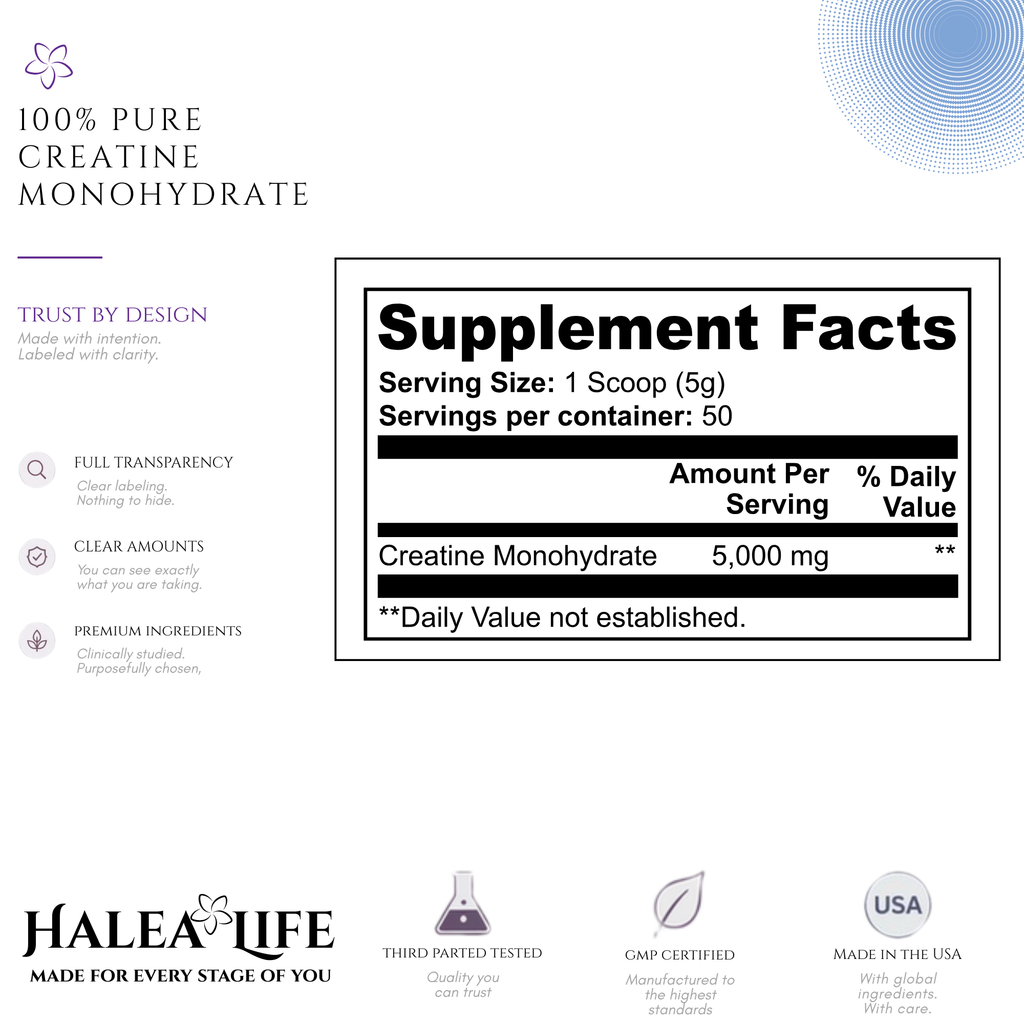 100% Pure Creatine Monohydrate 5000mg