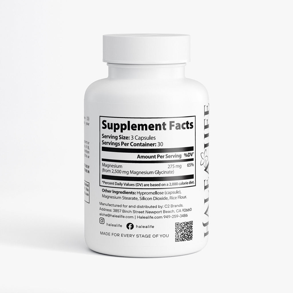 Magnesium Glycinate 2500mg | Sleep & Muscle Support Capsules