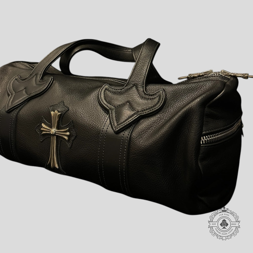 Chrome Hearts Mini Fleur Duffle Bag in Black