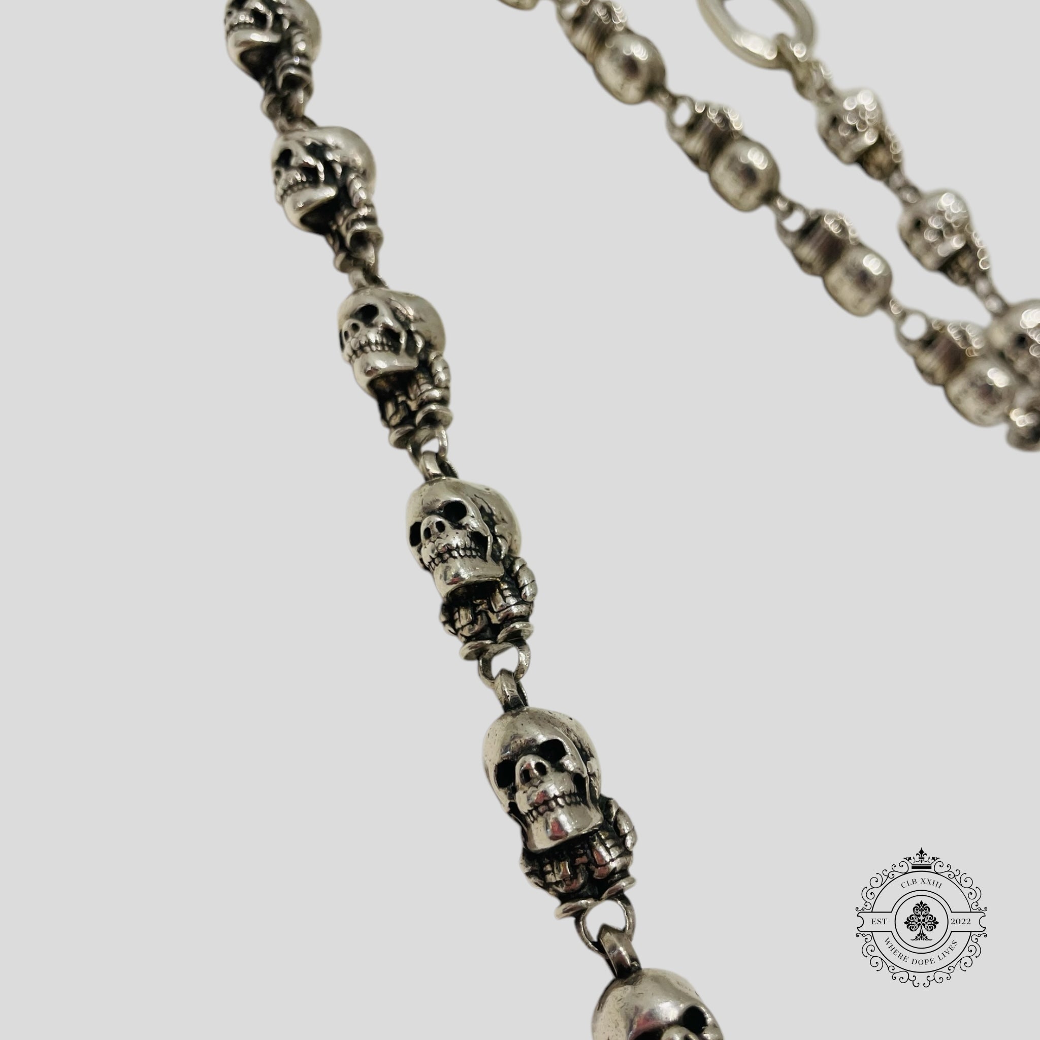 Chrome Hearts Delphino Foti Skull Wallet Chain
