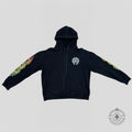 Chrome Hearts Gradient Circle Logo Hoodie in Black