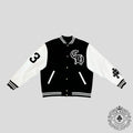 Chrome Hearts Eagle Patch Varsity Jacket in Black