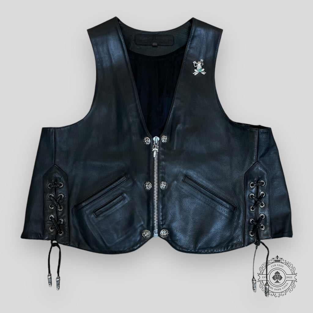 Chrome Hearts Trefoil Leather Vest