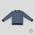 LOUIS VUITTON FULL MONOGRAM JACQUARD CREWNECK - NAVY