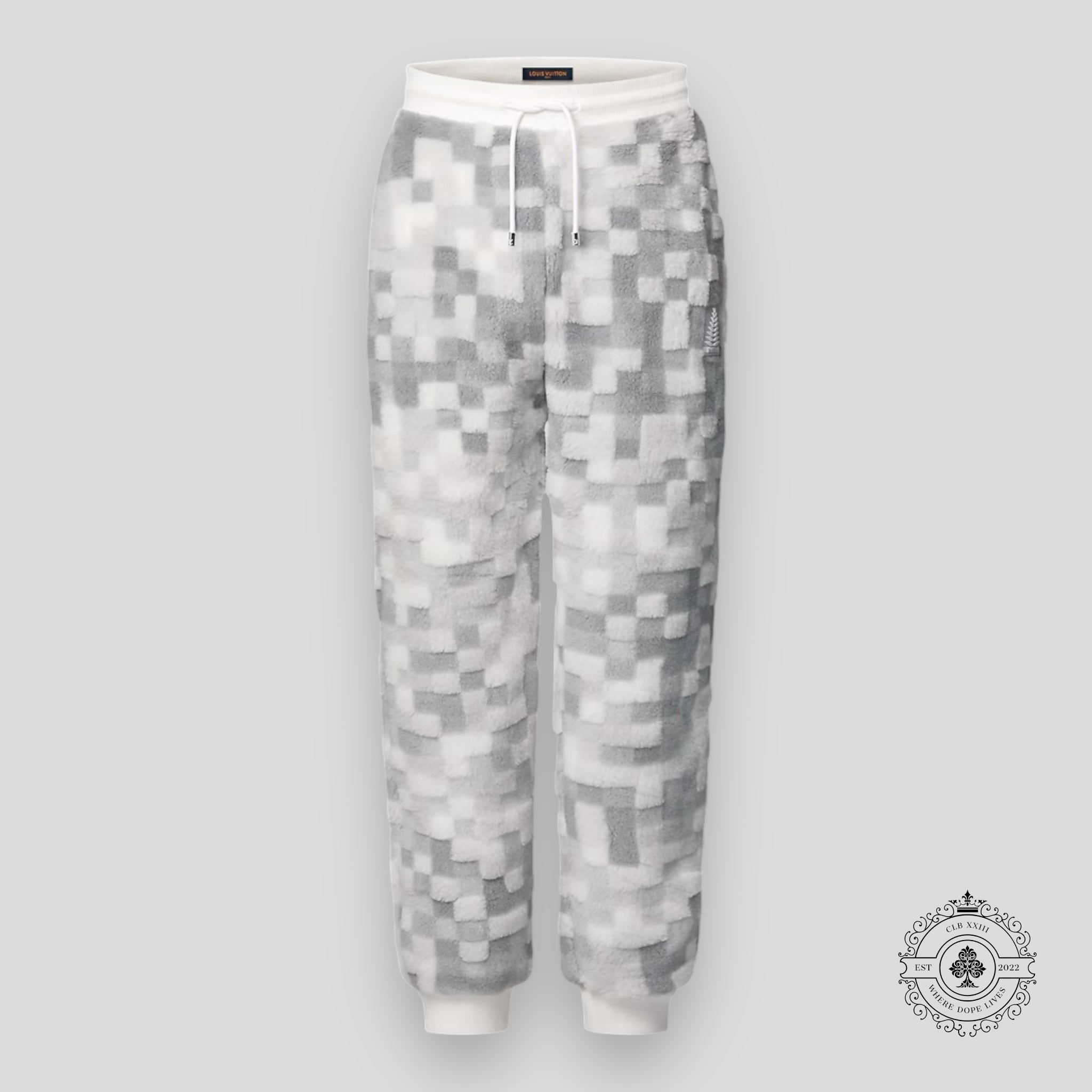 Louis Vuitton Fleece Pants in Grey