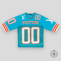 Louis Vuitton Hockey Jersey Tee in Turquoise/Orange