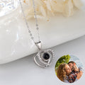 Je t'aime double cœur projection collier chaîne de clavicule