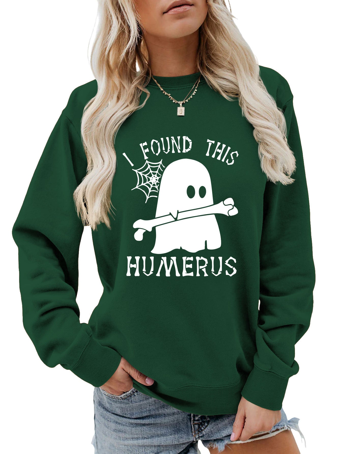 J'AI TROUVÉ CE SWEAT-SHIRT À COL ROND HUMÉRUS