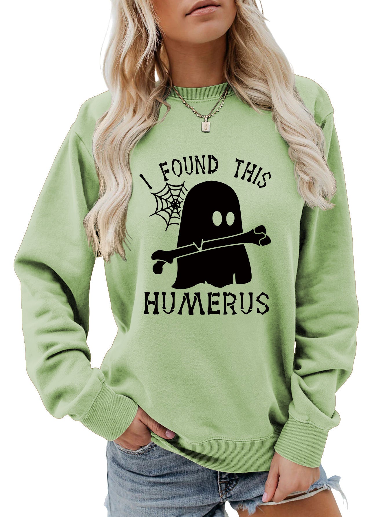 J'AI TROUVÉ CE SWEAT-SHIRT À COL ROND HUMÉRUS
