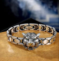 Bracelet tête de tigre dominateur