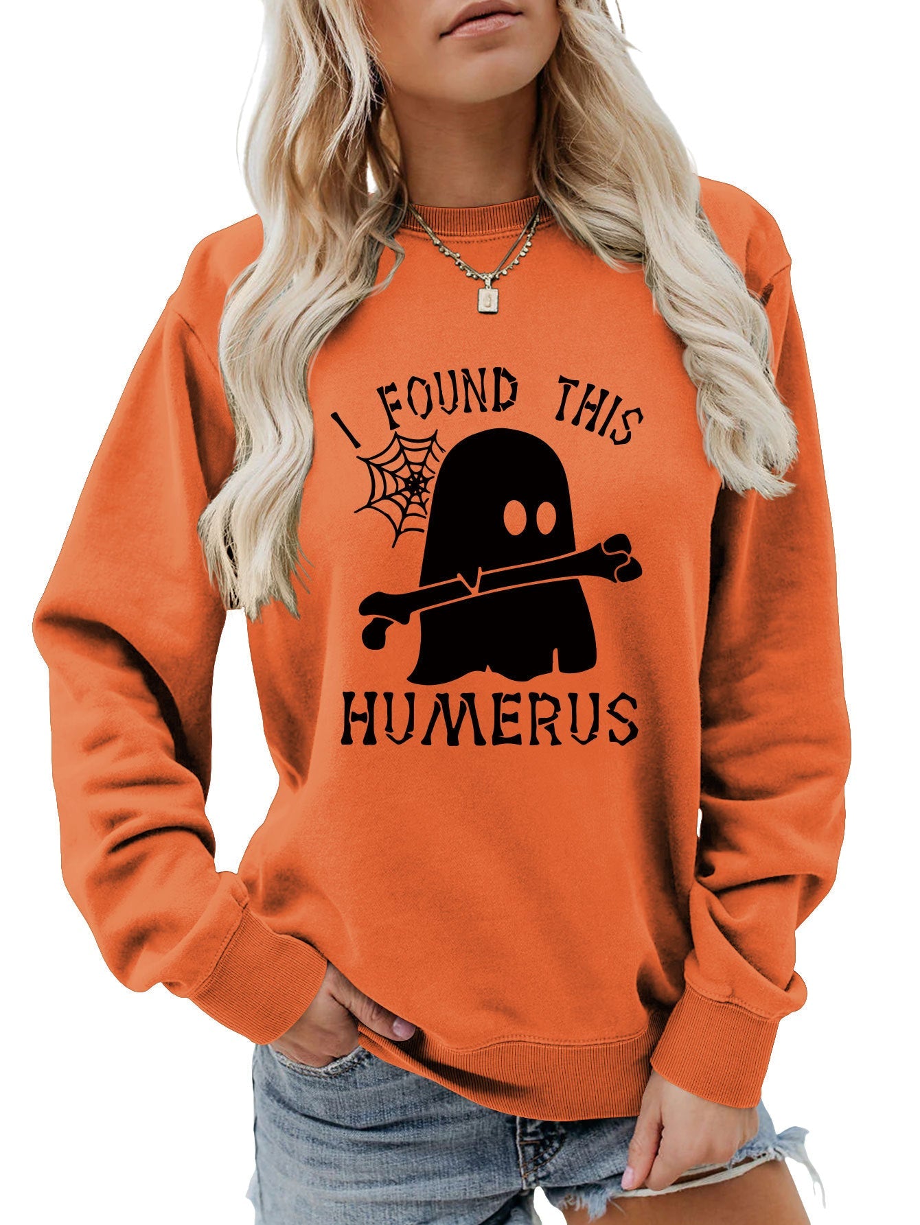 J'AI TROUVÉ CE SWEAT-SHIRT À COL ROND HUMÉRUS