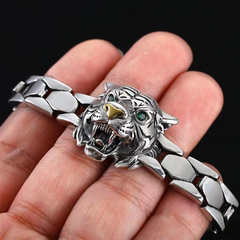 Bracelet tête de tigre dominateur