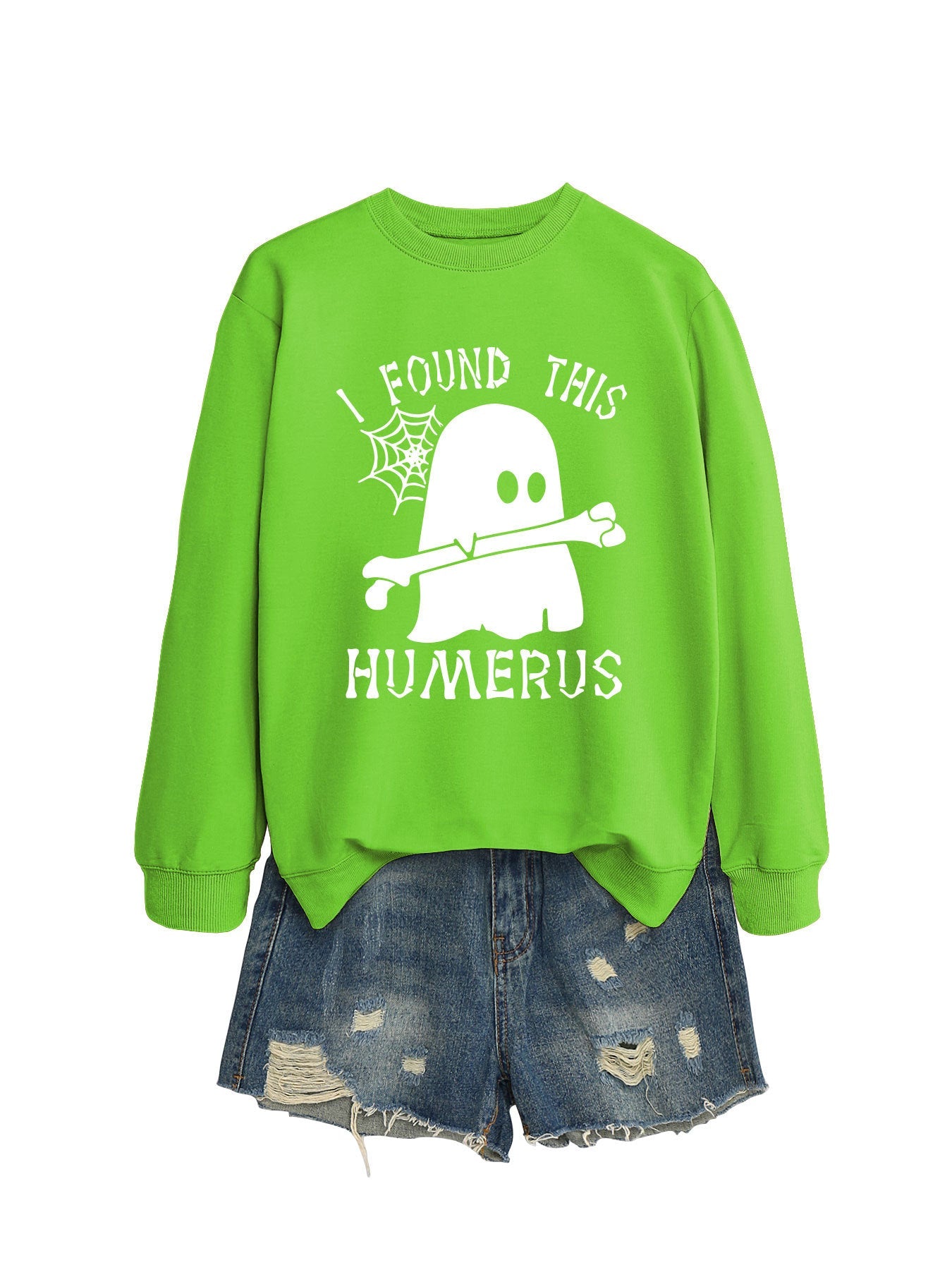 J'AI TROUVÉ CE SWEAT-SHIRT À COL ROND HUMÉRUS