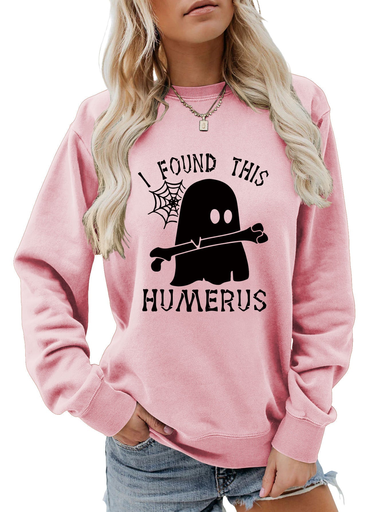 J'AI TROUVÉ CE SWEAT-SHIRT À COL ROND HUMÉRUS