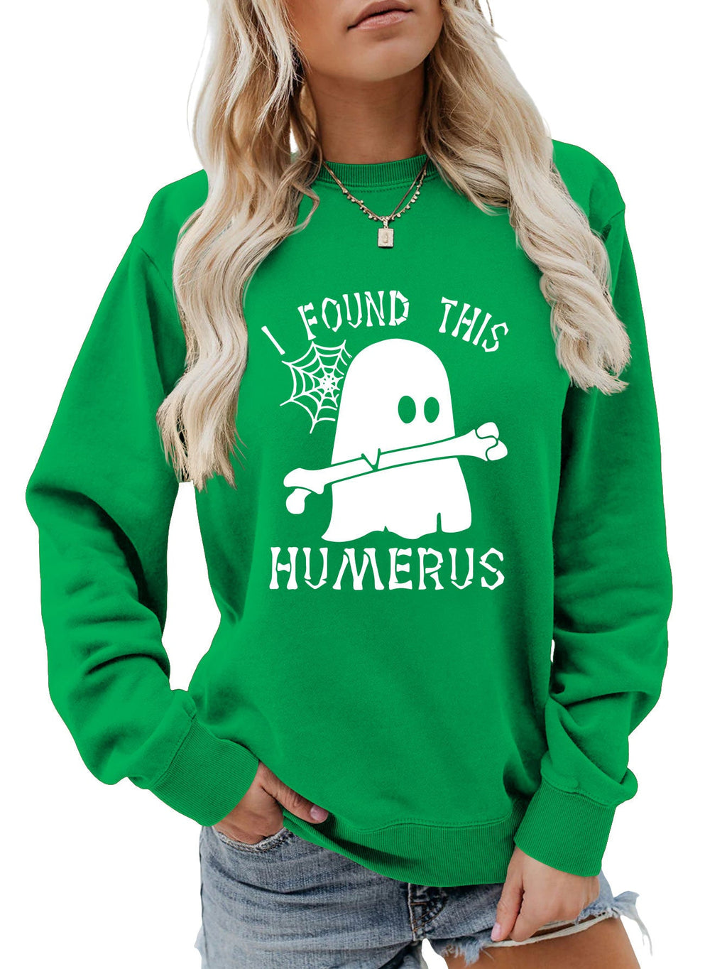 J'AI TROUVÉ CE SWEAT-SHIRT À COL ROND HUMÉRUS
