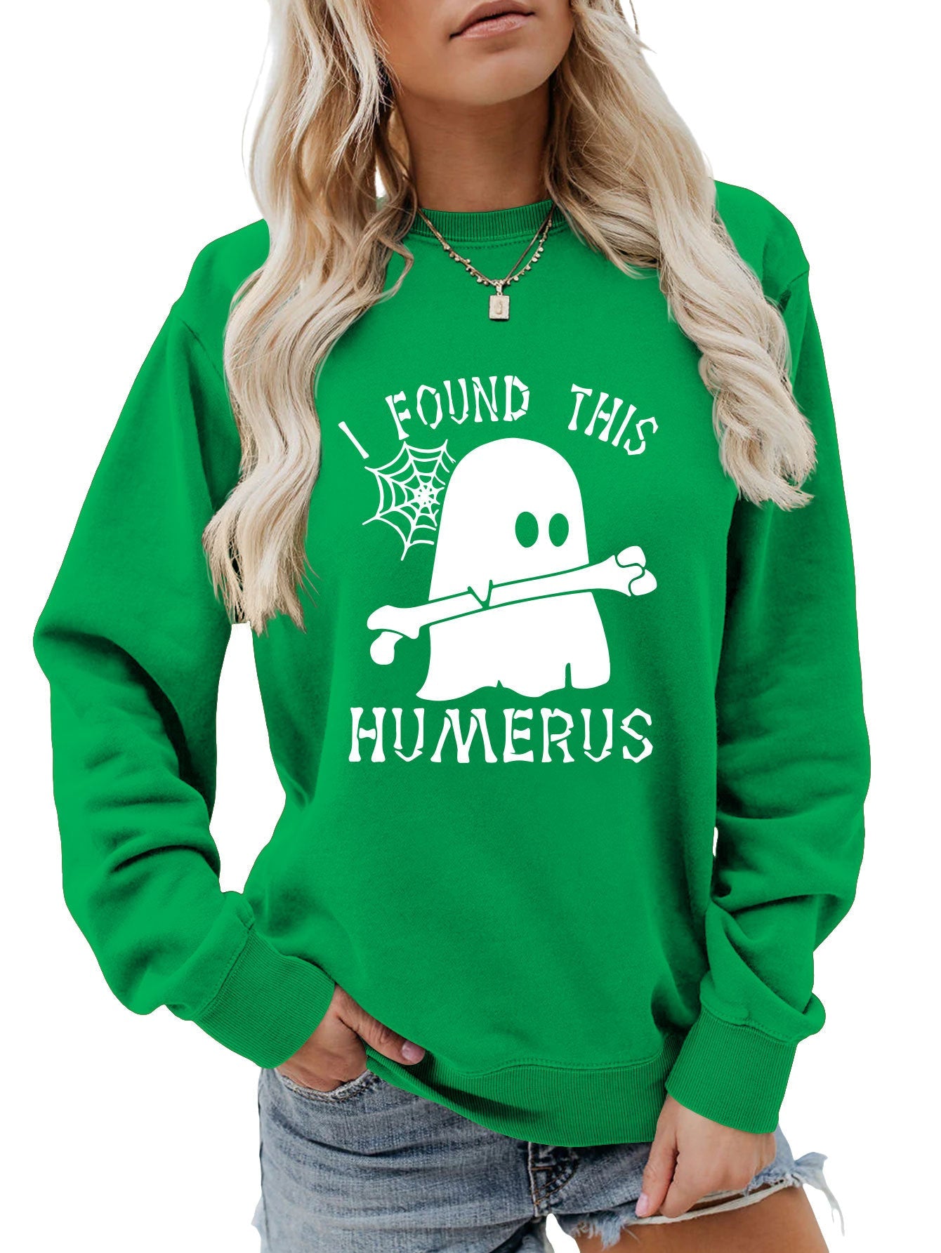 J'AI TROUVÉ CE SWEAT-SHIRT À COL ROND HUMÉRUS