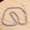 Collier cœur épi de blé simple