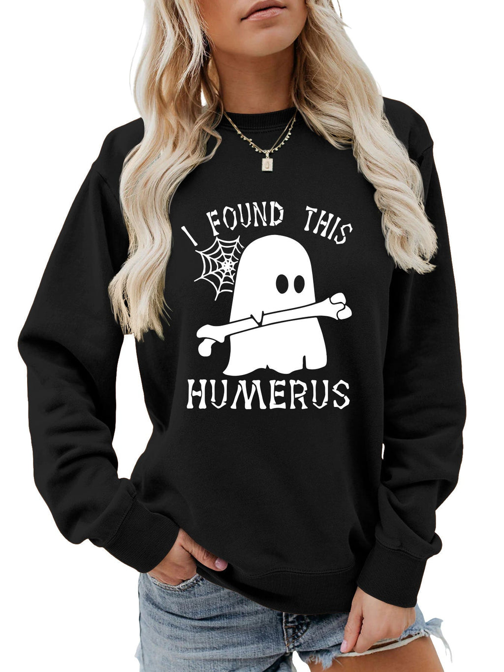 J'AI TROUVÉ CE SWEAT-SHIRT À COL ROND HUMÉRUS