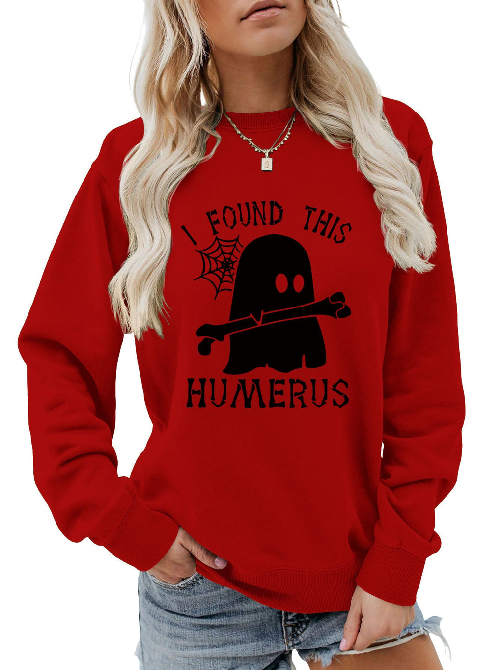J'AI TROUVÉ CE SWEAT-SHIRT À COL ROND HUMÉRUS