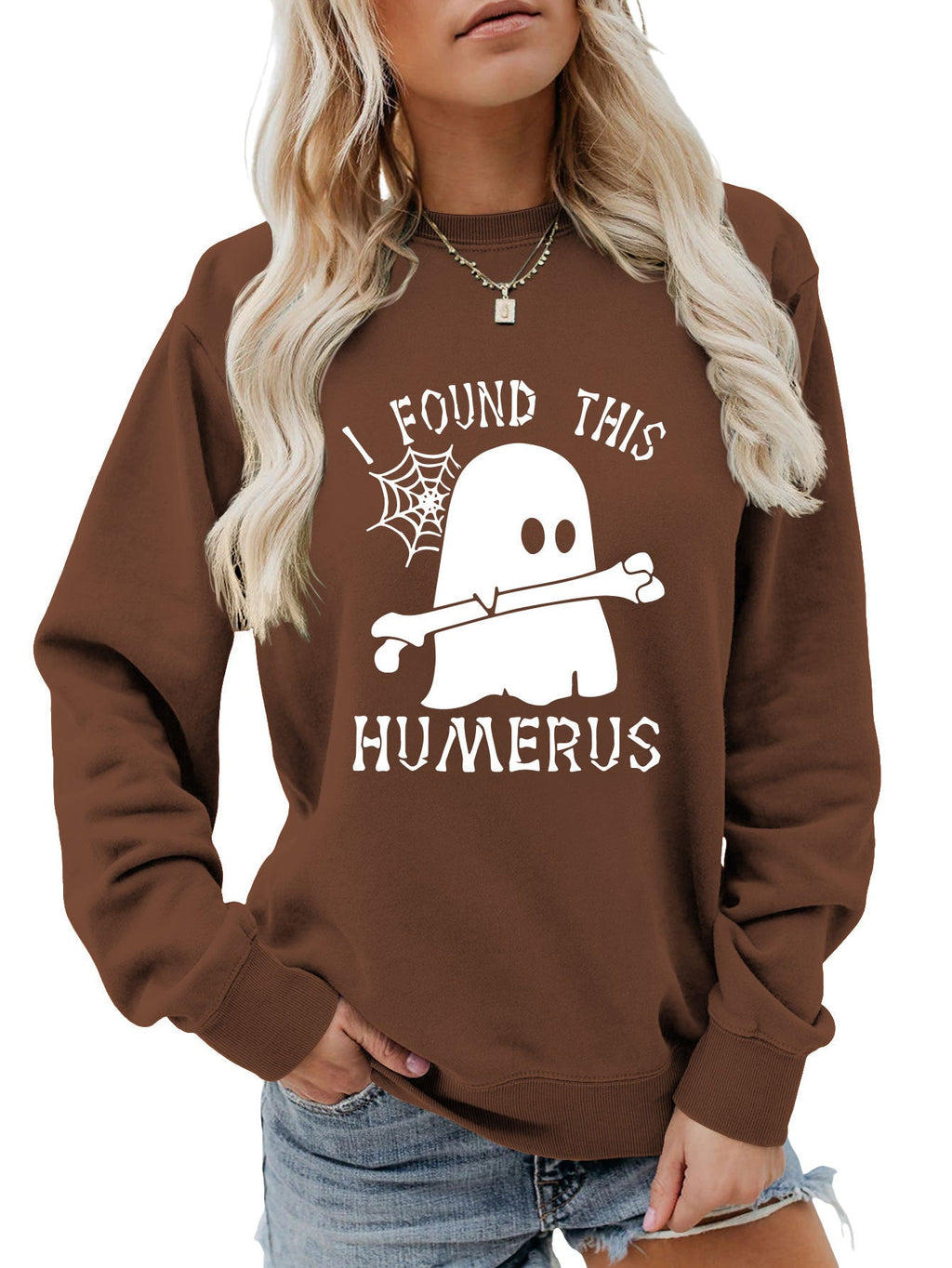 J'AI TROUVÉ CE SWEAT-SHIRT À COL ROND HUMÉRUS
