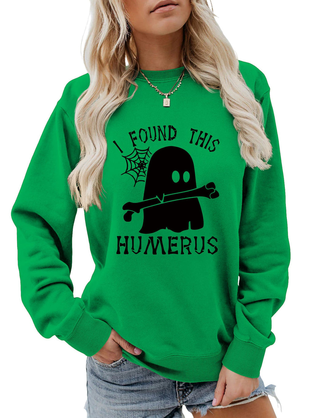 J'AI TROUVÉ CE SWEAT-SHIRT À COL ROND HUMÉRUS