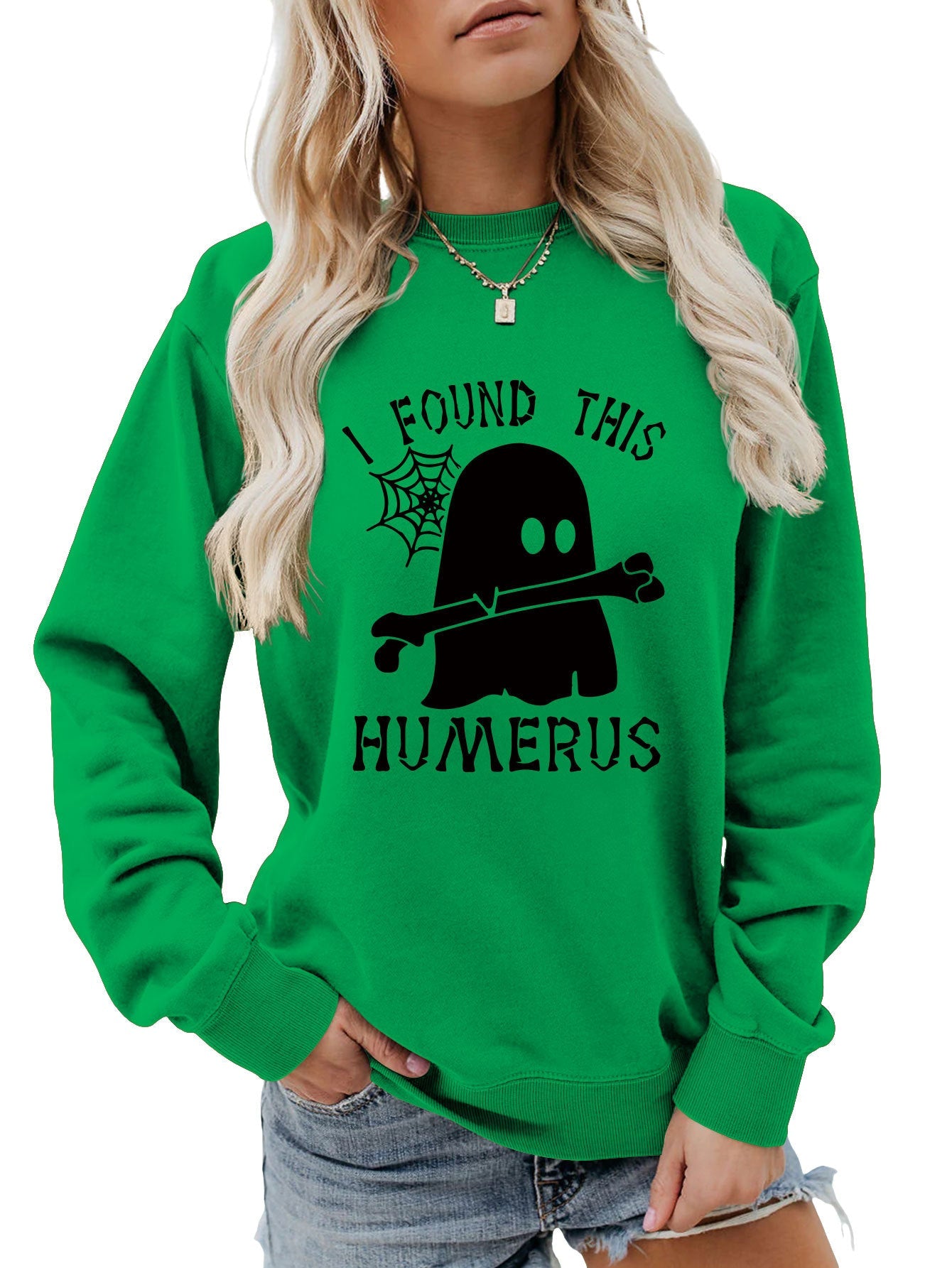J'AI TROUVÉ CE SWEAT-SHIRT À COL ROND HUMÉRUS