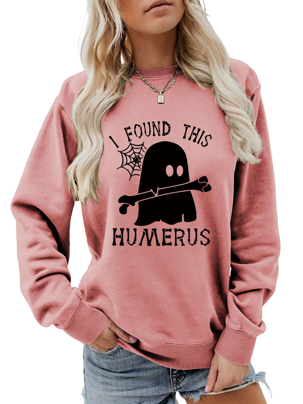J'AI TROUVÉ CE SWEAT-SHIRT À COL ROND HUMÉRUS