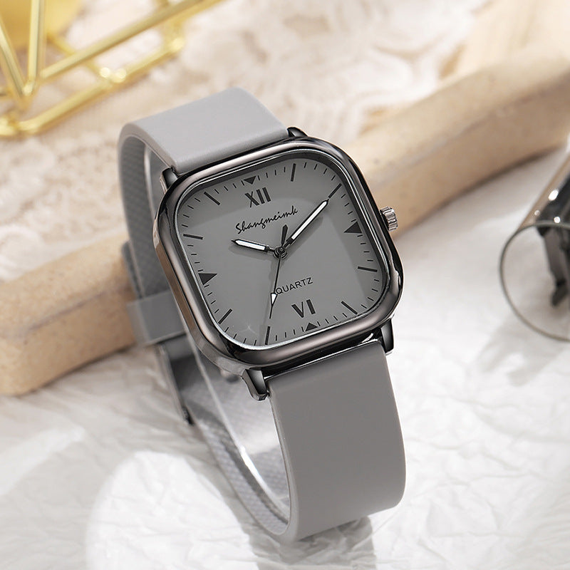Montre unisexe à quartz carrée